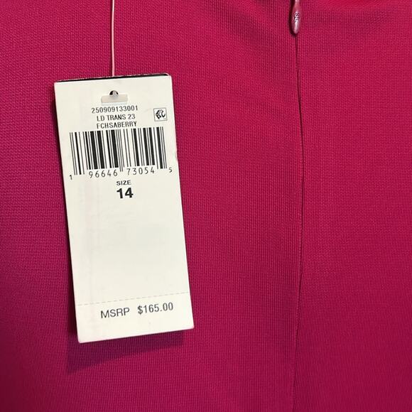 NWT Lauren Ralph Lauren Twist Front Jersey Cutout Dress Size 14 Plus Size Sexy - Picture 9 of 16